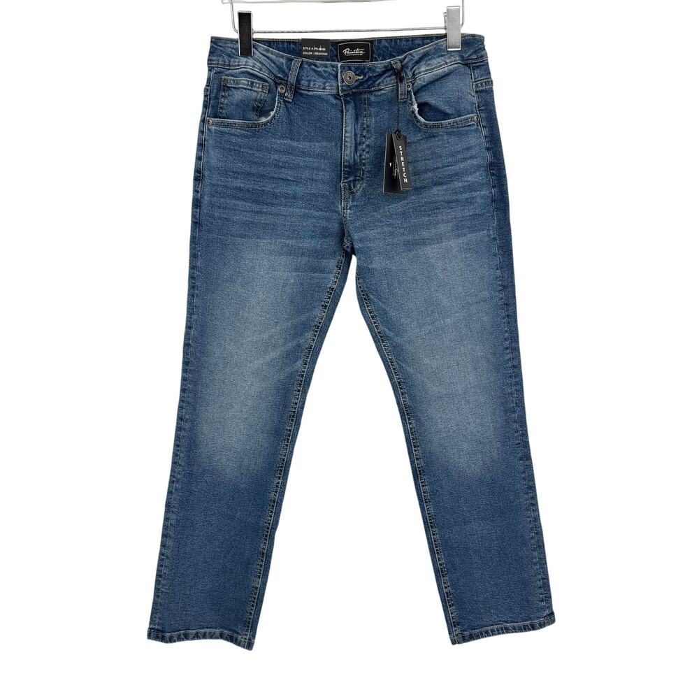 Primitive Skateboarding jeans 32x30 straight medium wash blue denim stretch NEW